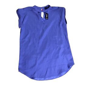 New Womens Silk Like Purple Top SZ S Small Express Tags Gorgeous